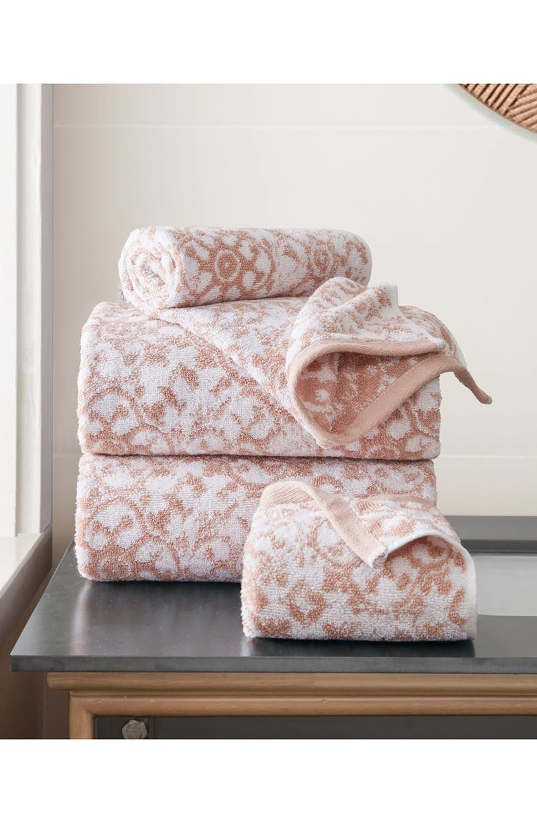 Jessica Simpson Aziza 4-Piece Bath Towel Set, Alternate, color, Rose Smoke