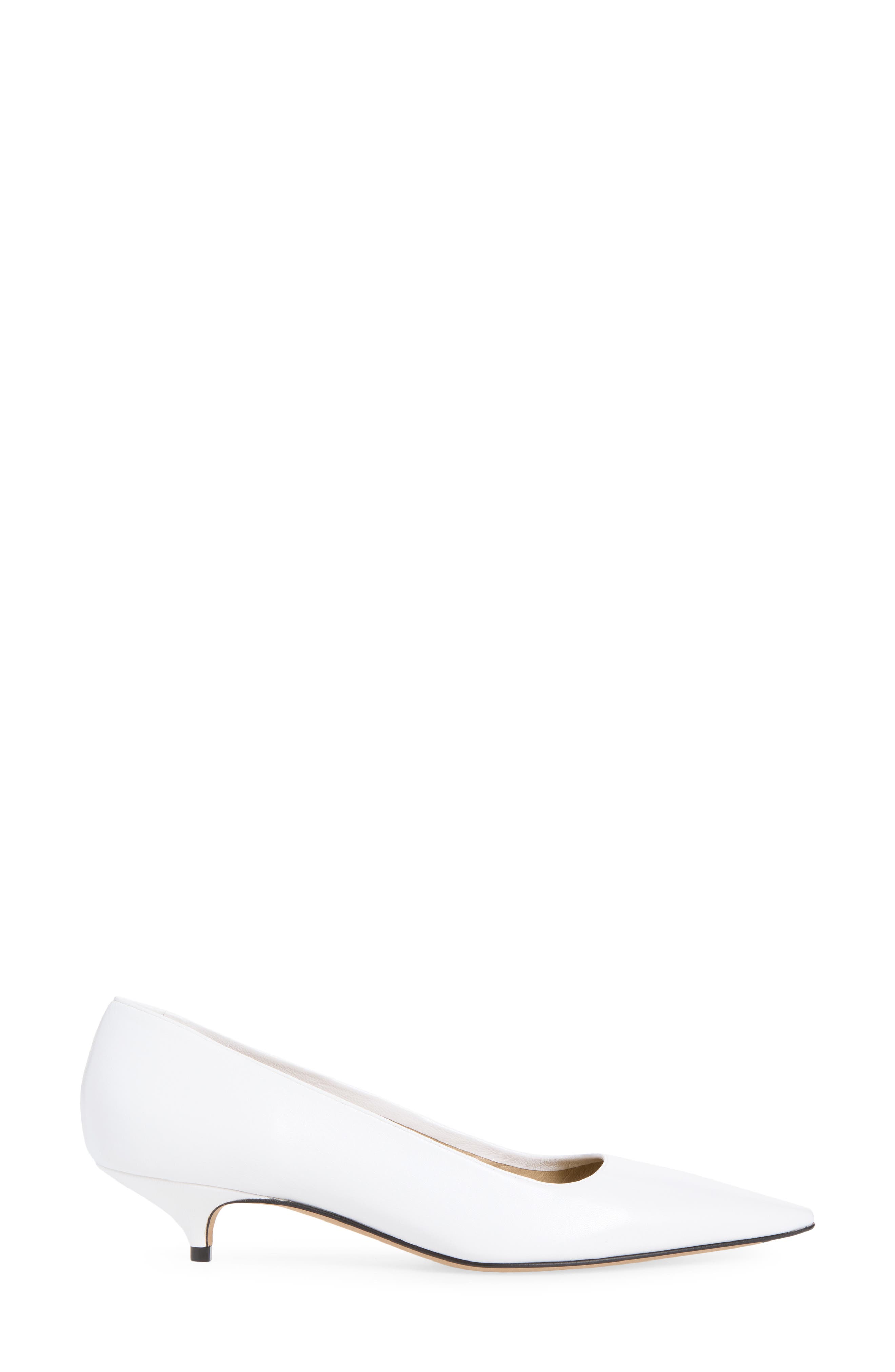 Liisa Leather Kitten Pump, Alternate, color, PAPER