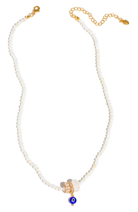 Evil Eye Beaded Necklace