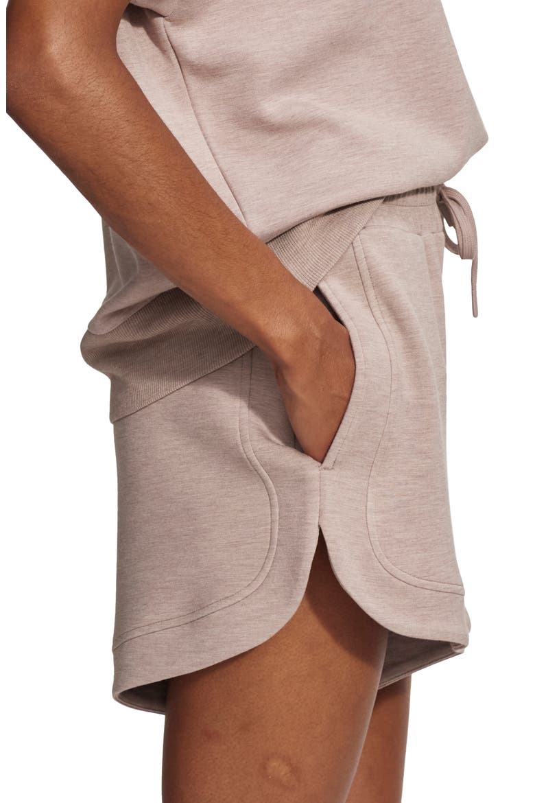 Ollie High Waist Sweat Shorts, Alternate, color, TAUPE MARL