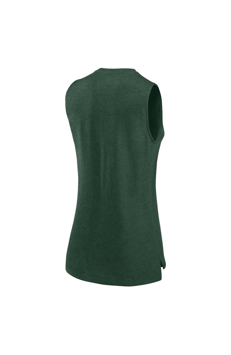 FANATICS Women's Fanatics Branded  Heather Green Green Bay Packers What Goes Around Tank Top, Alternate, color, 
