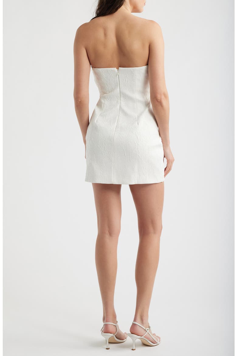 Brigetty Strapless Minidress, Alternate, color, IVORY