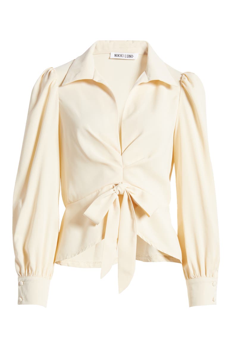 Leila Wing Collar Blouse, Alternate, color, IVORY
