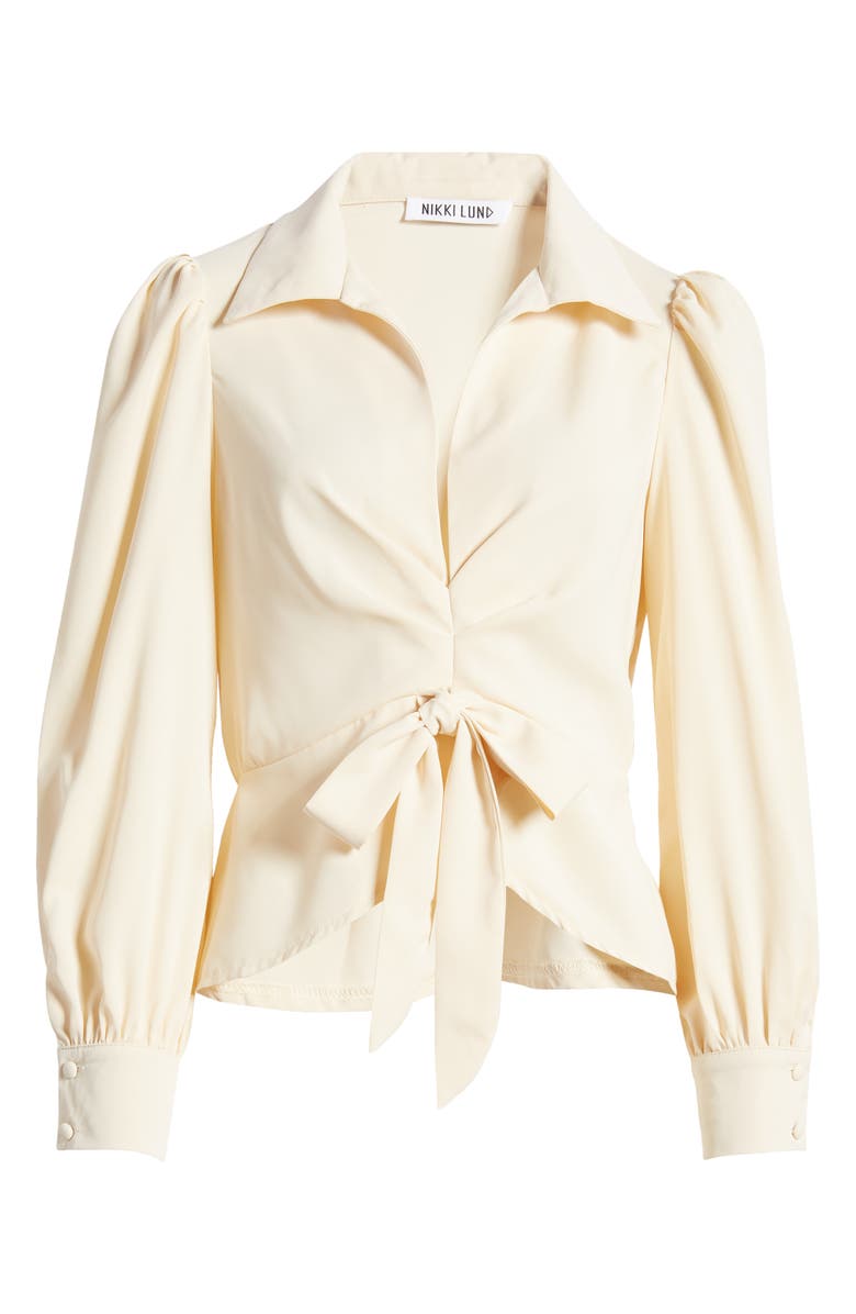 NIKKI LUND Leila Wing Collar Blouse, Alternate, color, 