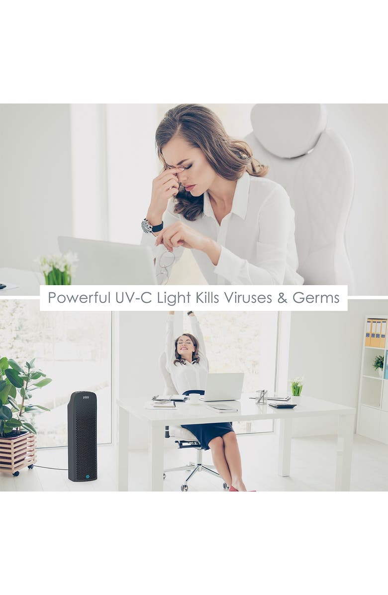 PURE ENRICHMENT PureZone Elite 4-in-1 True HEPA Air Purifier - Graphite, Alternate, color, Graphite