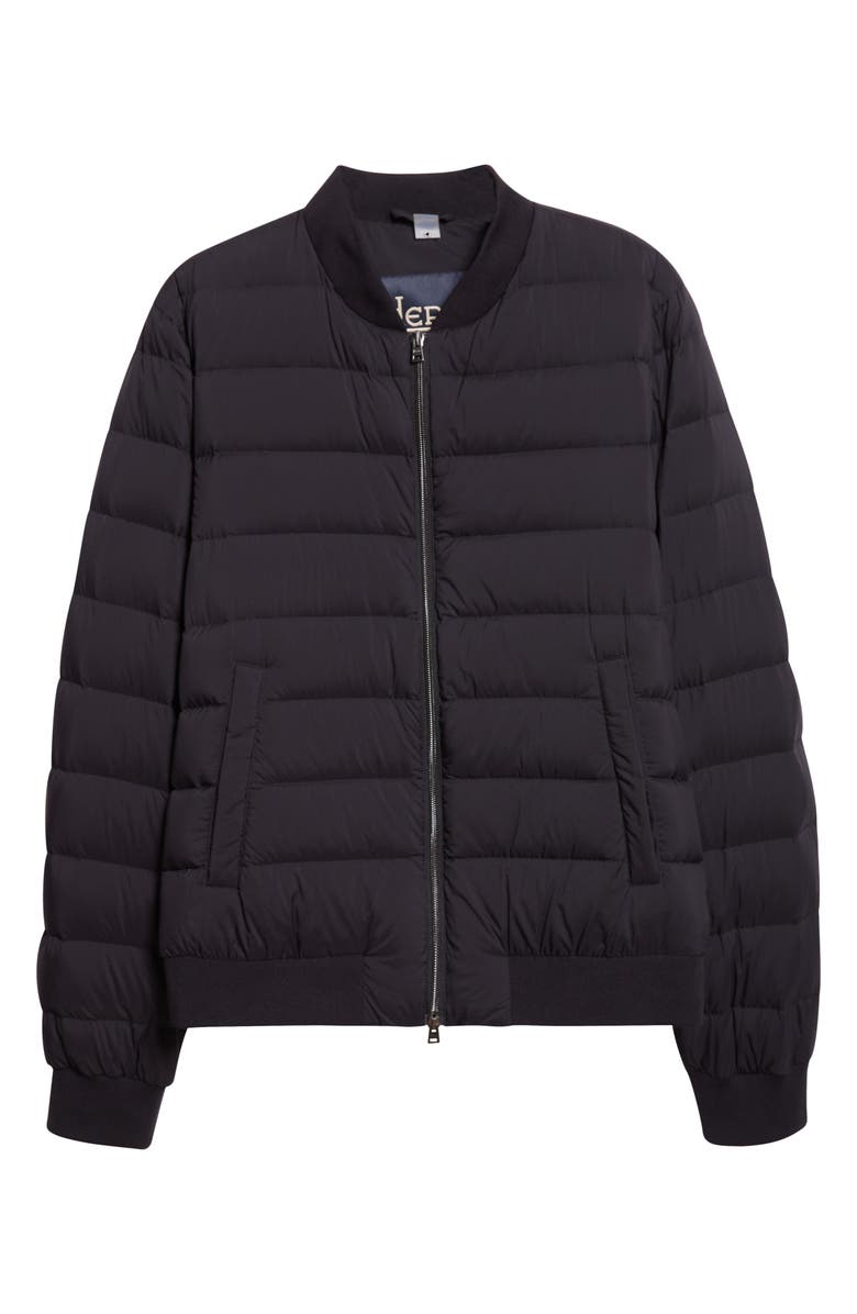 Herno L'Aviatore Matte Nylon Down Puffer Jacket, Alternate, color, Black