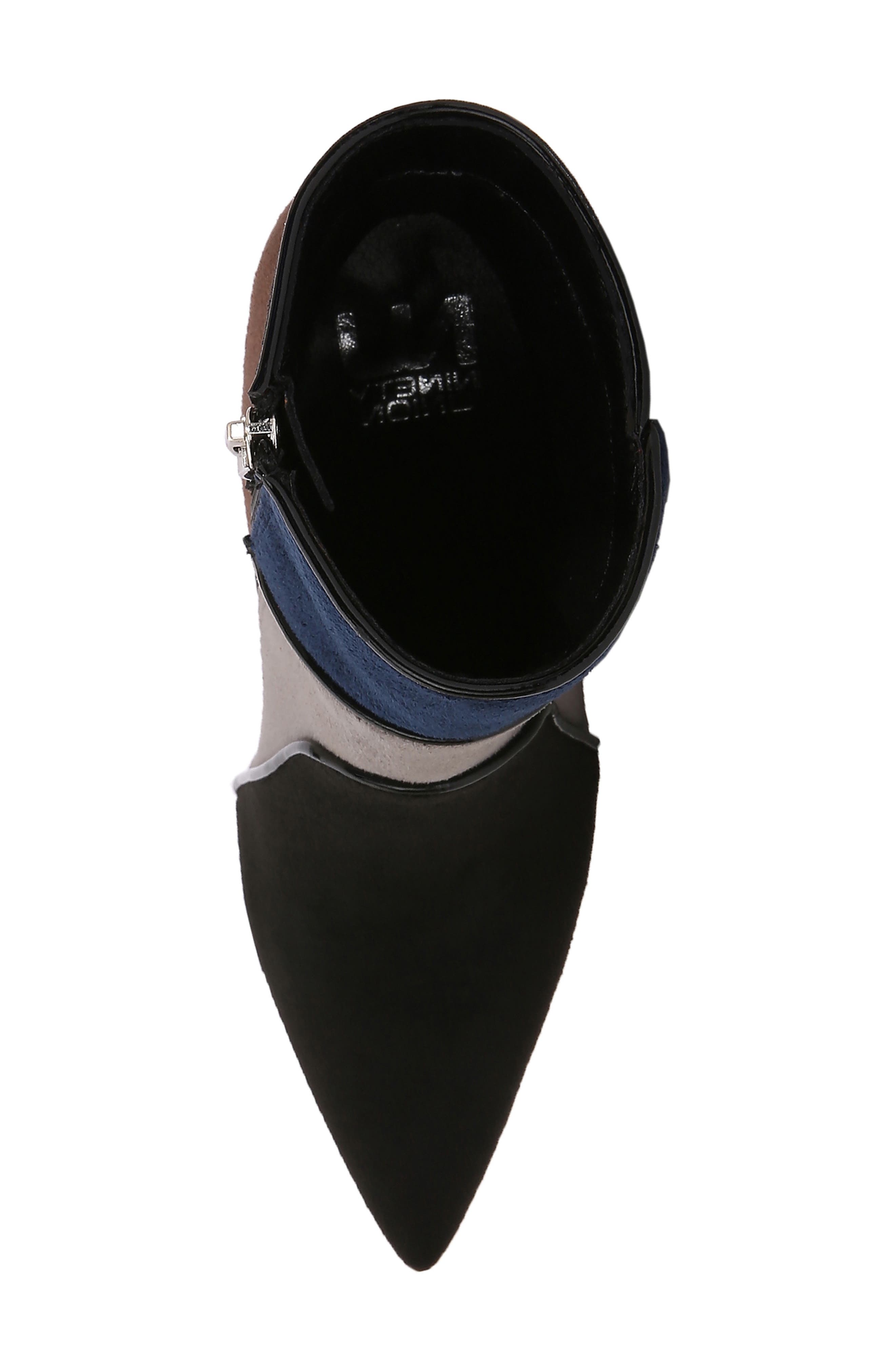 Fina Faux Suede Bootie, Alternate, color, BLACK MULTI