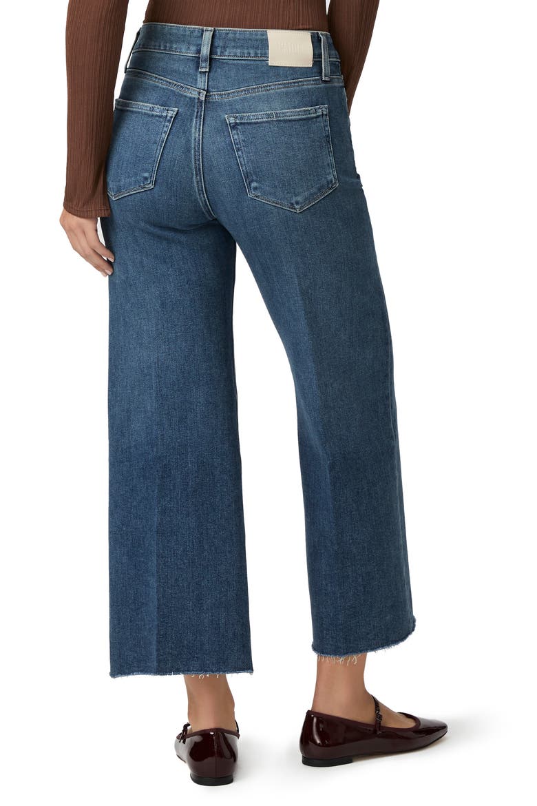 Anessa High Waist Raw Hem Wide Leg Jeans, Alternate, color, LOVEJOY