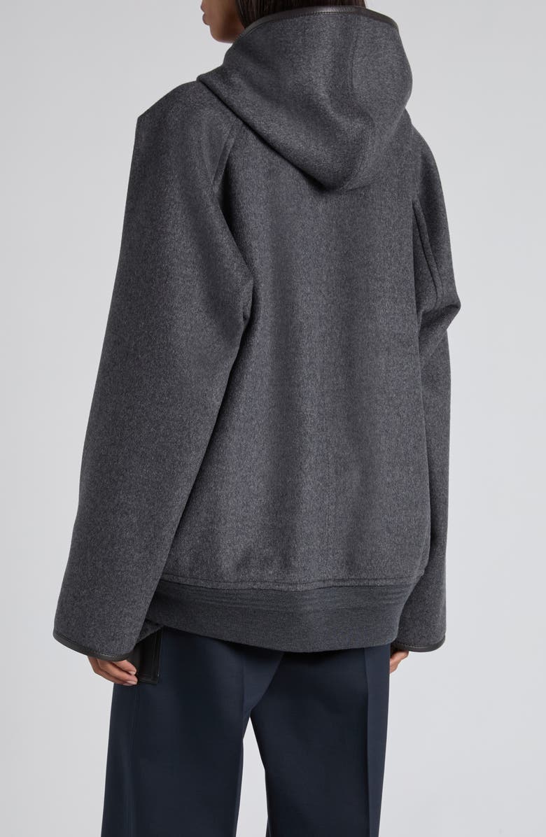 Bottega Veneta Double Face Wool Hooded Jacket, Alternate, color, 