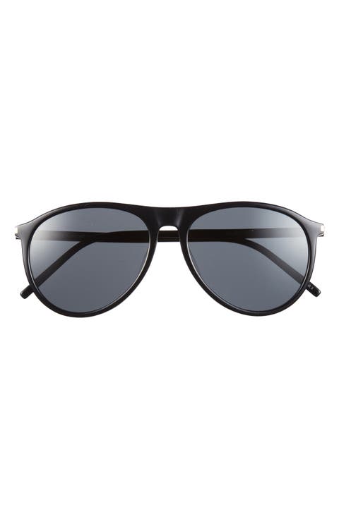 56mm Aviator Sunglasses