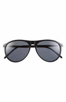 Saint Laurent 56mm Aviator Sunglasses