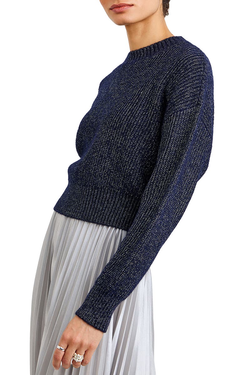 Bella Dahl Marled Fitted Waist Sweater, Alternate, color, Moonlight Shimmer