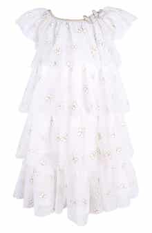Zunie Kids' Embroidered Butterfly Tiered Party