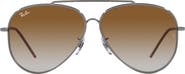Ray-Ban Reverse 59mm Gradient Aviator Sunglasses