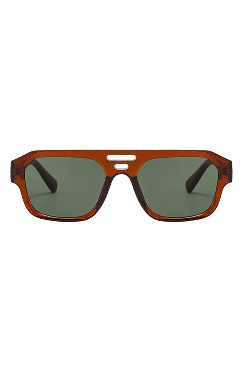 Fifth & Ninth Alix 54mm Polarized Aviator Sunglasses in Brown/olive  product
