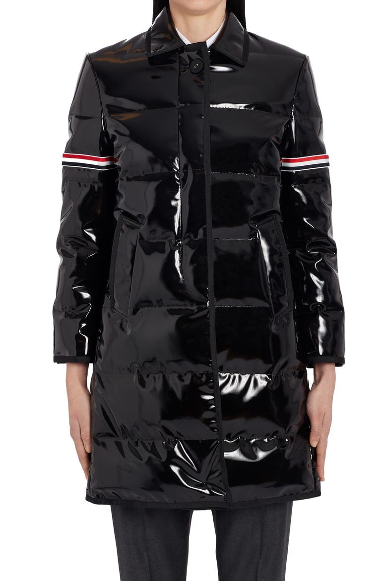 Chesterfield Down Puffer Overcoat, Alternate, color, BLACK 001