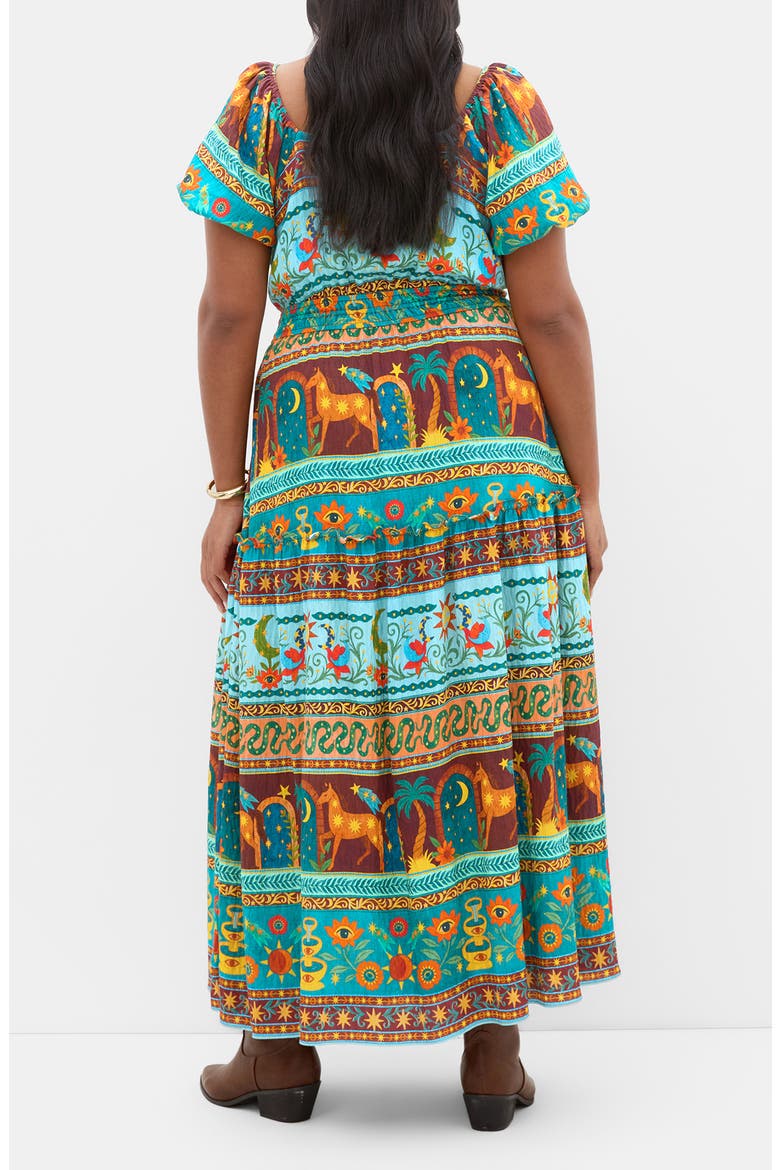 Amaria Print Smocked Waist Maxi Dress, Alternate, color, PARADISO