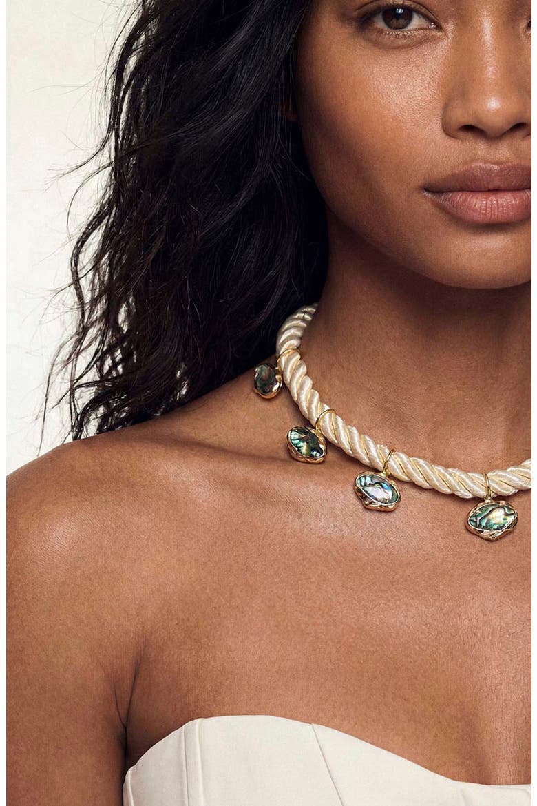 Abalone Luxe Choker, Alternate, color, ABALONE