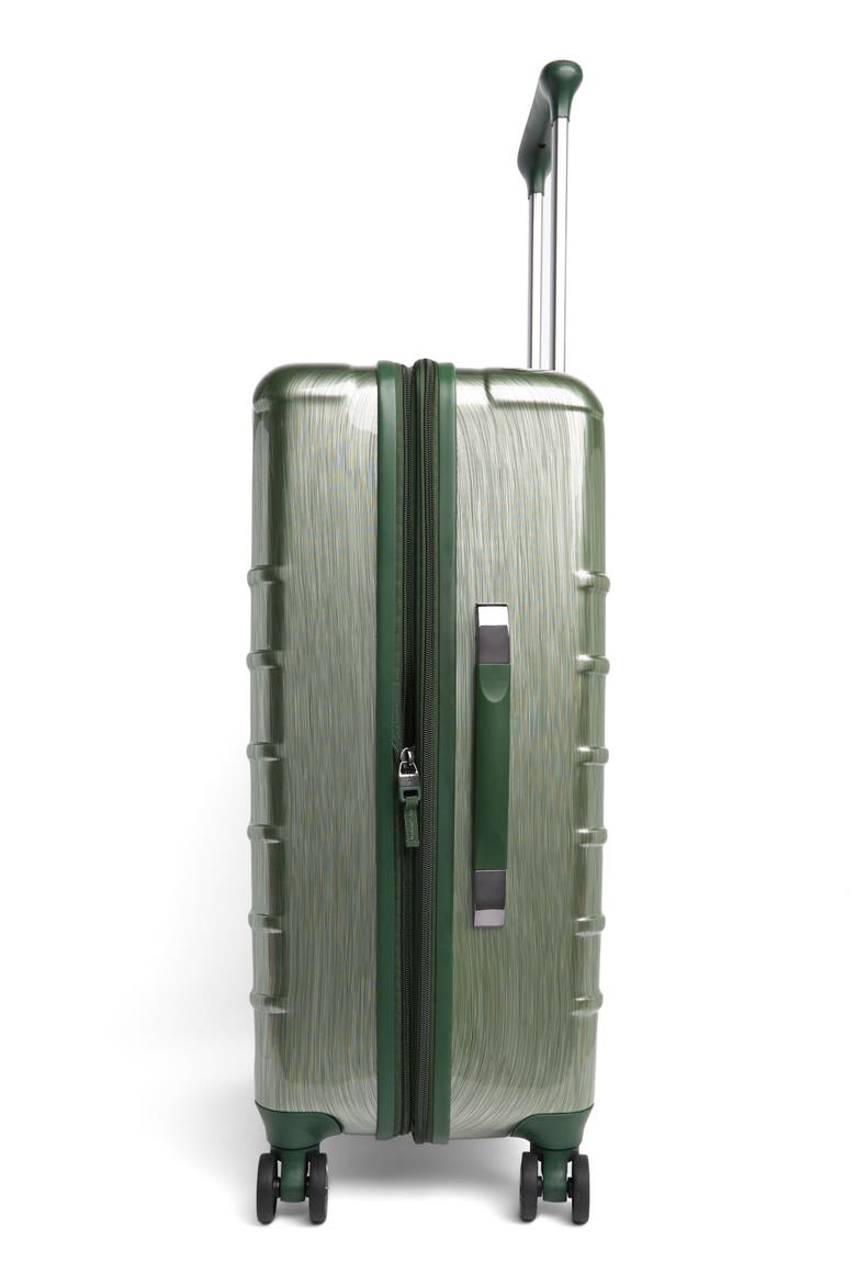 Rollmaster™ Lite 24" Expandable Medium Checked Hardside Spinner Luggage, Alternate, color, GREEN