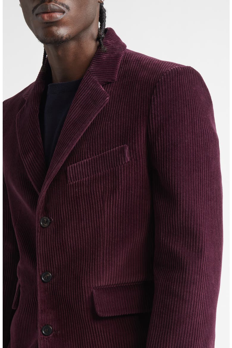Corduroy Suit Jacket, Alternate, color, DARK PURPLE