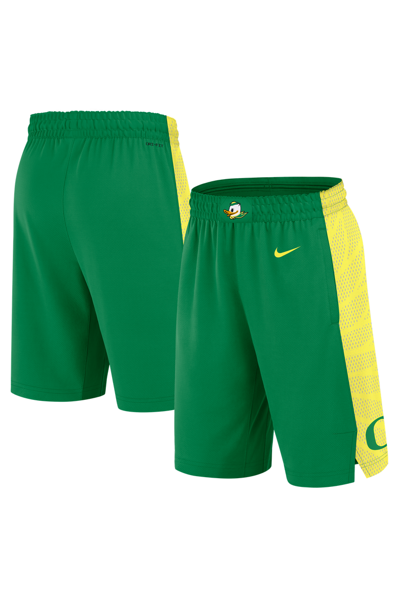 Men's Nike  Green Oregon Ducks Road Replica Basketball Shorts, Main, color, Green