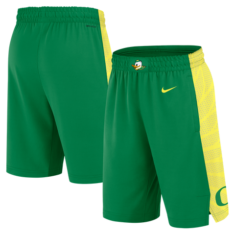 Men's Nike  Green Oregon Ducks Road Replica Basketball Shorts