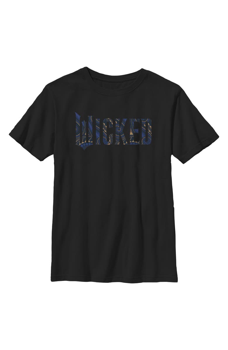 Wicked: For Good Boy's Wicked For Good Official Geometric Logo  Graphic T-Shirt, Main, color, Black
