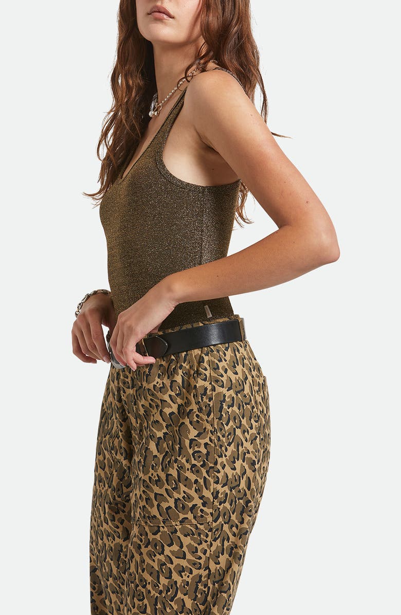 Brixton Off Duty Tank, Alternate, color, Gold Metallic