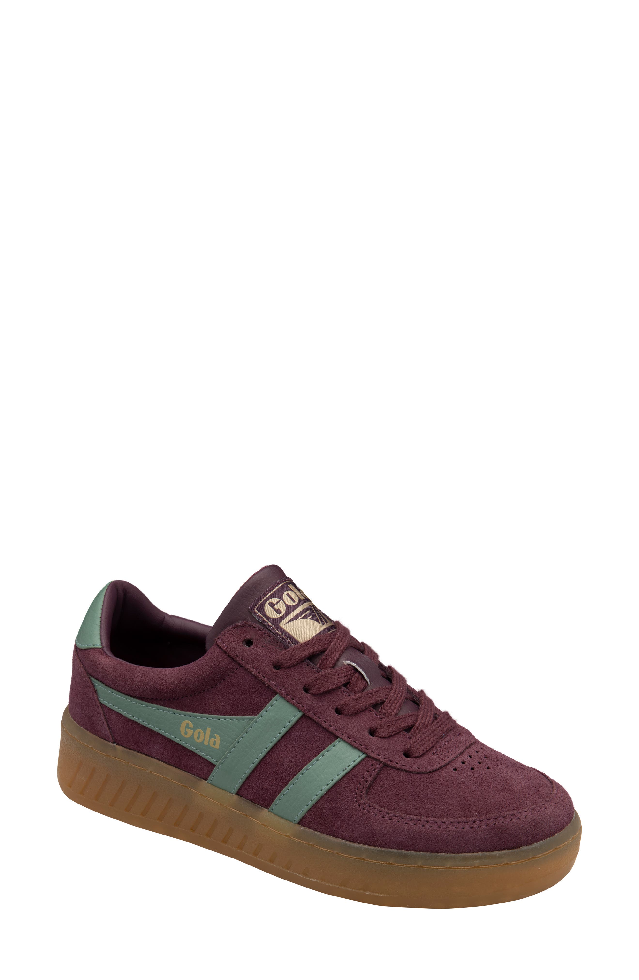 Gola Grandslam Sneaker, Main, color, Windsor Wine/ Green Mist/ Gum