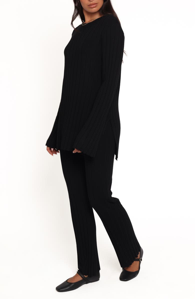 Petal 
Pup Silvie Rib Pajamas, Alternate, color, Black