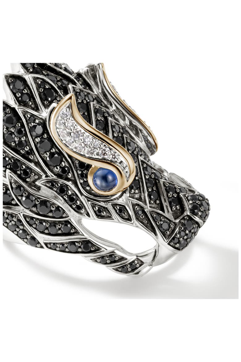Naga Sapphire Ring, Alternate, color, BLACK