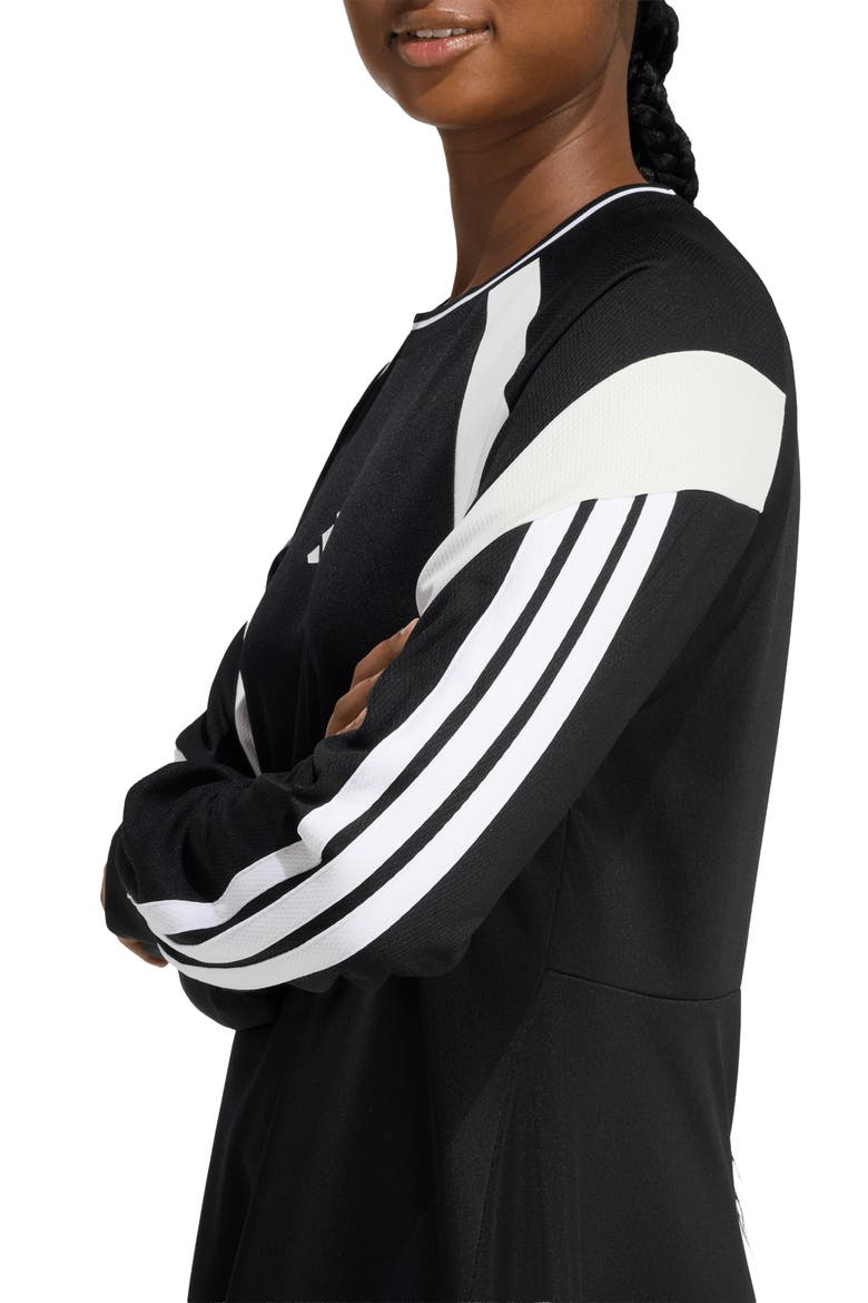 House of Tiro Long Sleeve Dress, Alternate, color, BLACK/ OFF WHITE