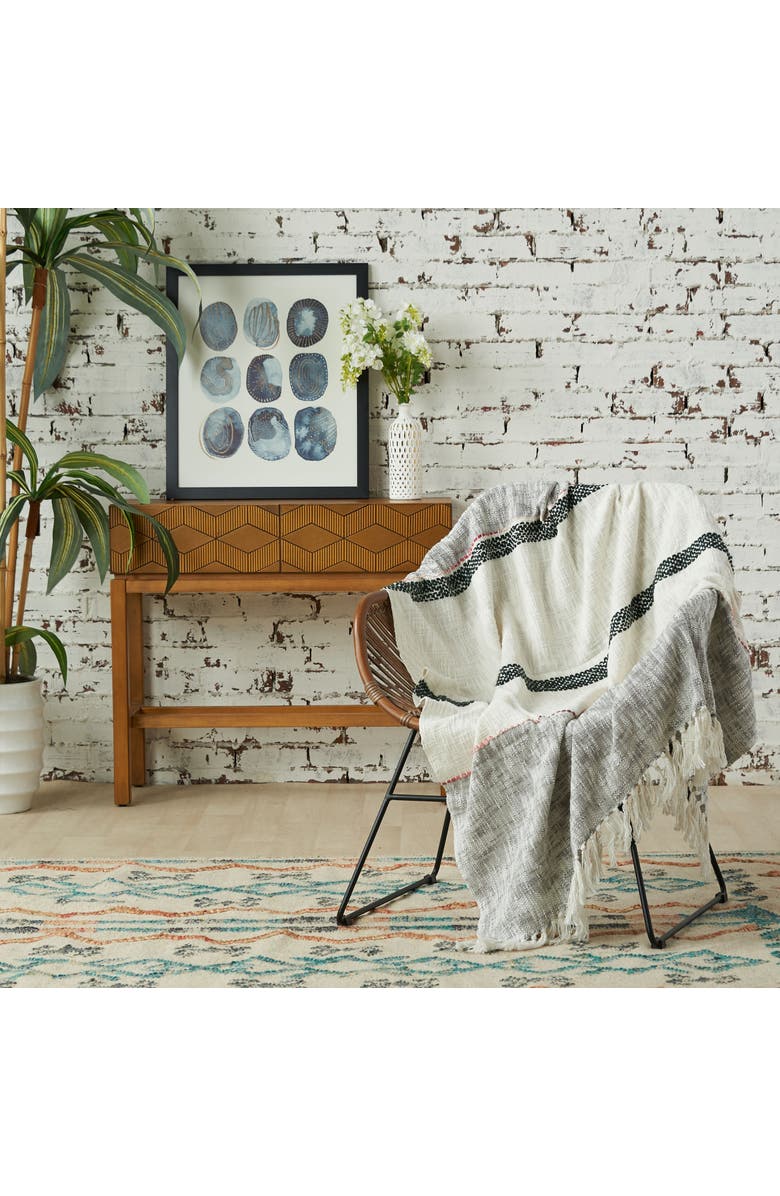 carol & frank Luna Boulder 50" x 60" Throw Blanket, Alternate, color, Grey