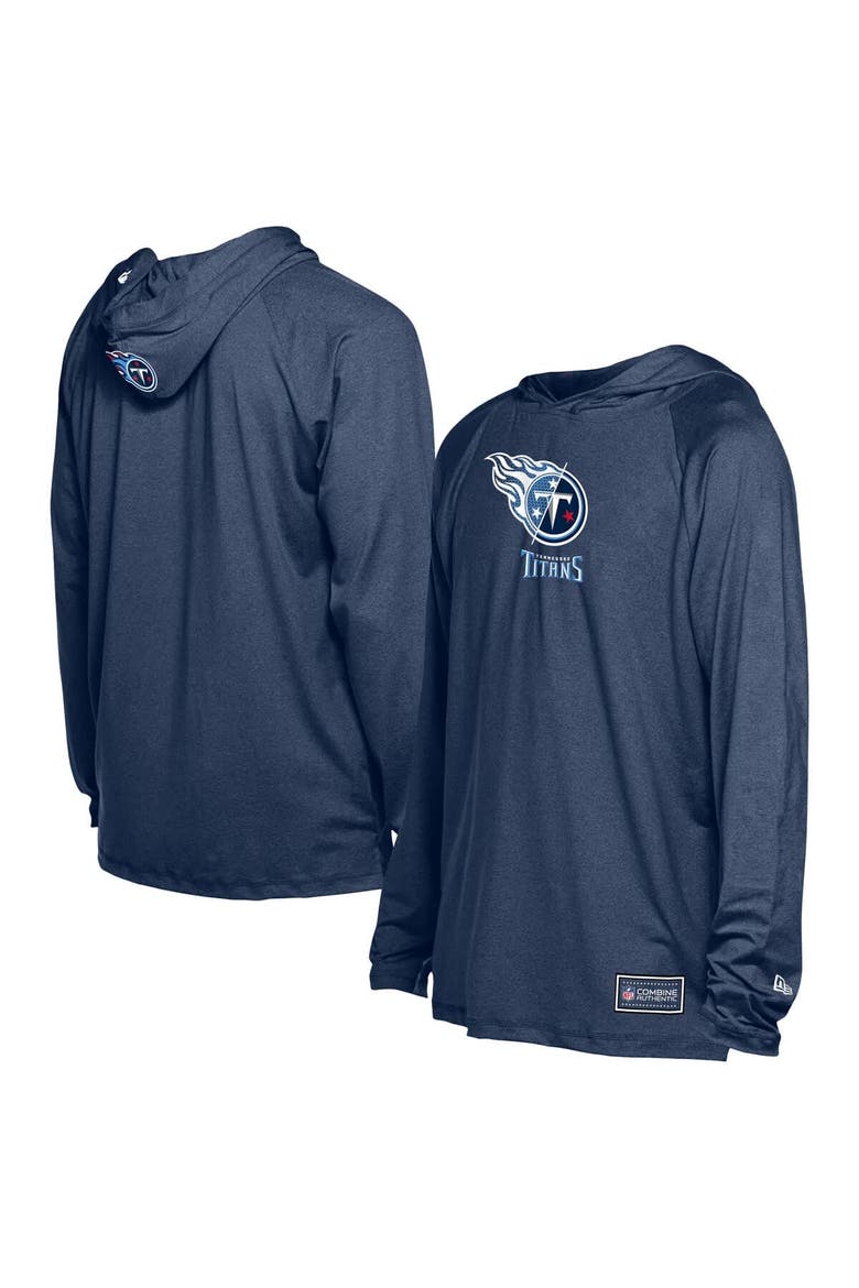 Men's New Era  Navy Tennessee Titans Functional Fandom Hoodie, Main, color, Navy