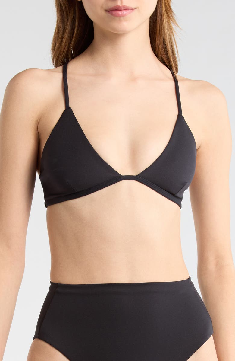 LEFT ON FRIDAY Reef Bikini Top, Main, color, Jet