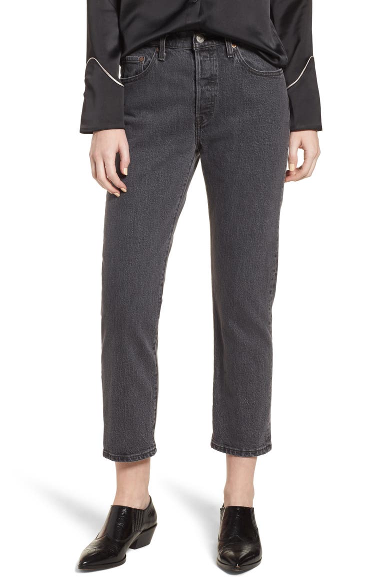 Levi's® 501™ Crop Skinny Jeans, Main, color, DANCING IN THE DARK