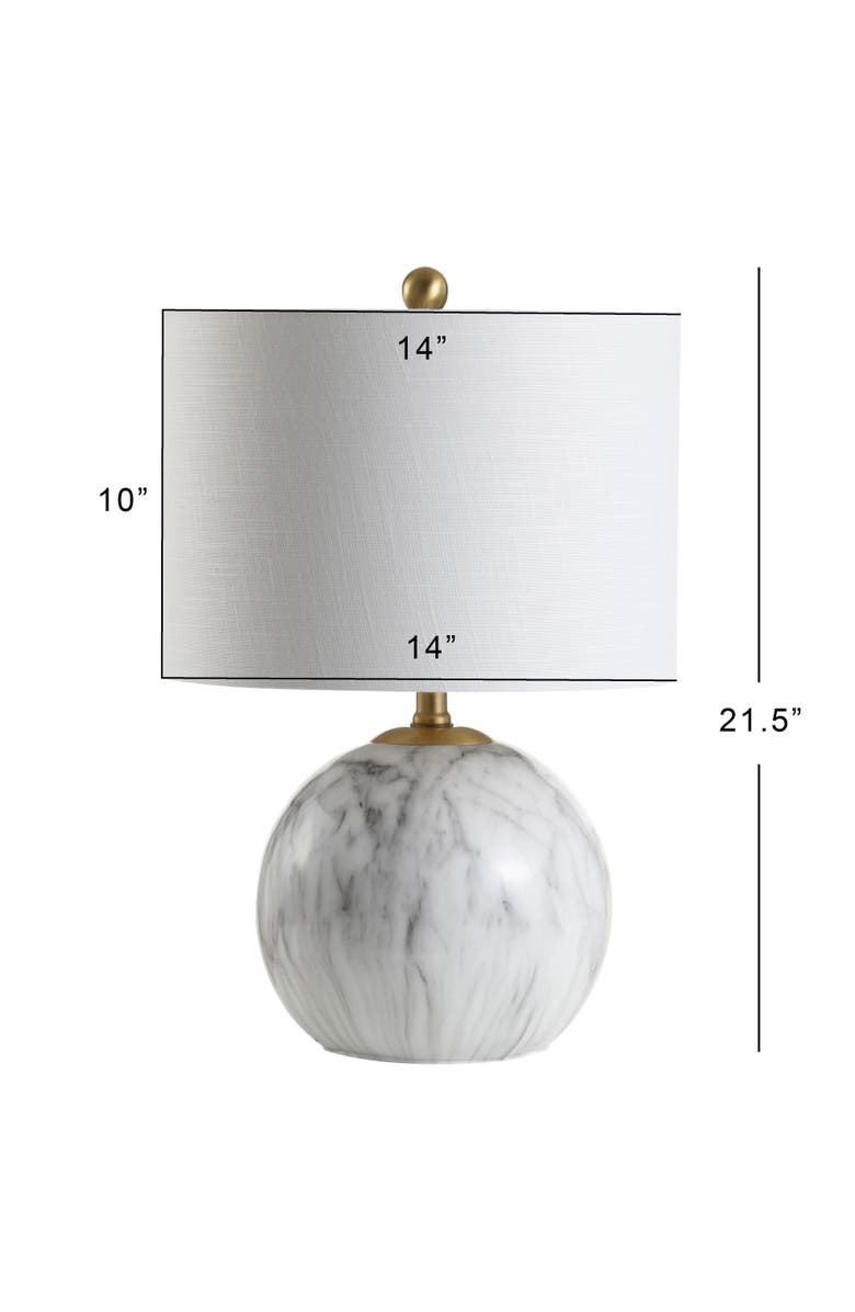 JONATHAN Y Luna Faux Marble Resin LED Table Lamp, Alternate, color, Faux Marble