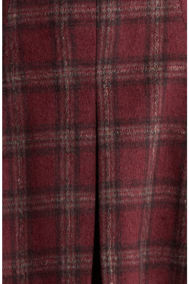 Pleated Plaid Flannel Miniskirt, Alternate, color, RED PLAID