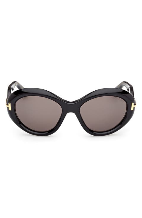 55mm Oval Sunglasses