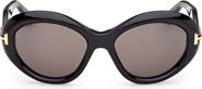 TOM FORD 55mm Oval Sunglasses