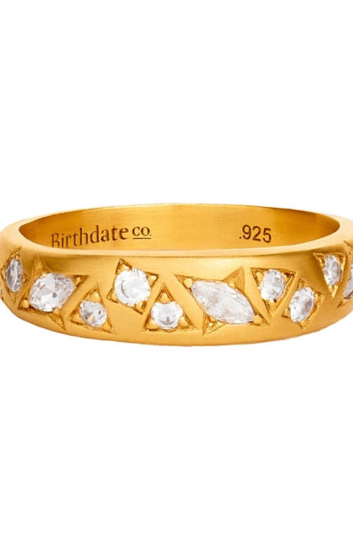 Birthdate Co. The April Birthstone Ring In Gold