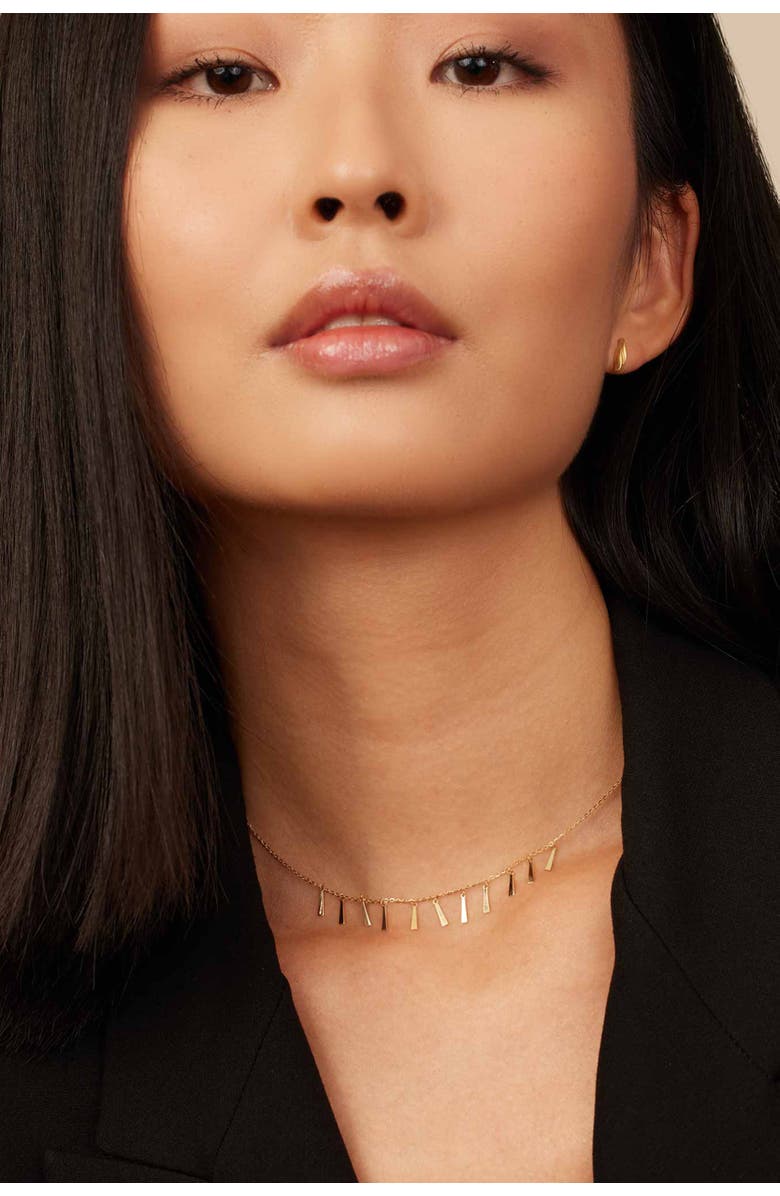 Oradina 14K Gold Delicate Dynasty Choker, Alternate, color, Yellow Gold