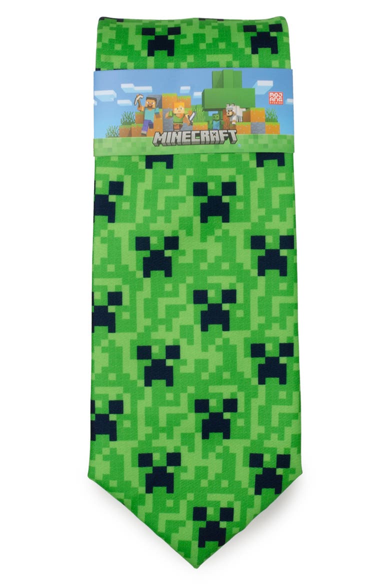 Minecraft Creeper Tie, Alternate, color, GREEN