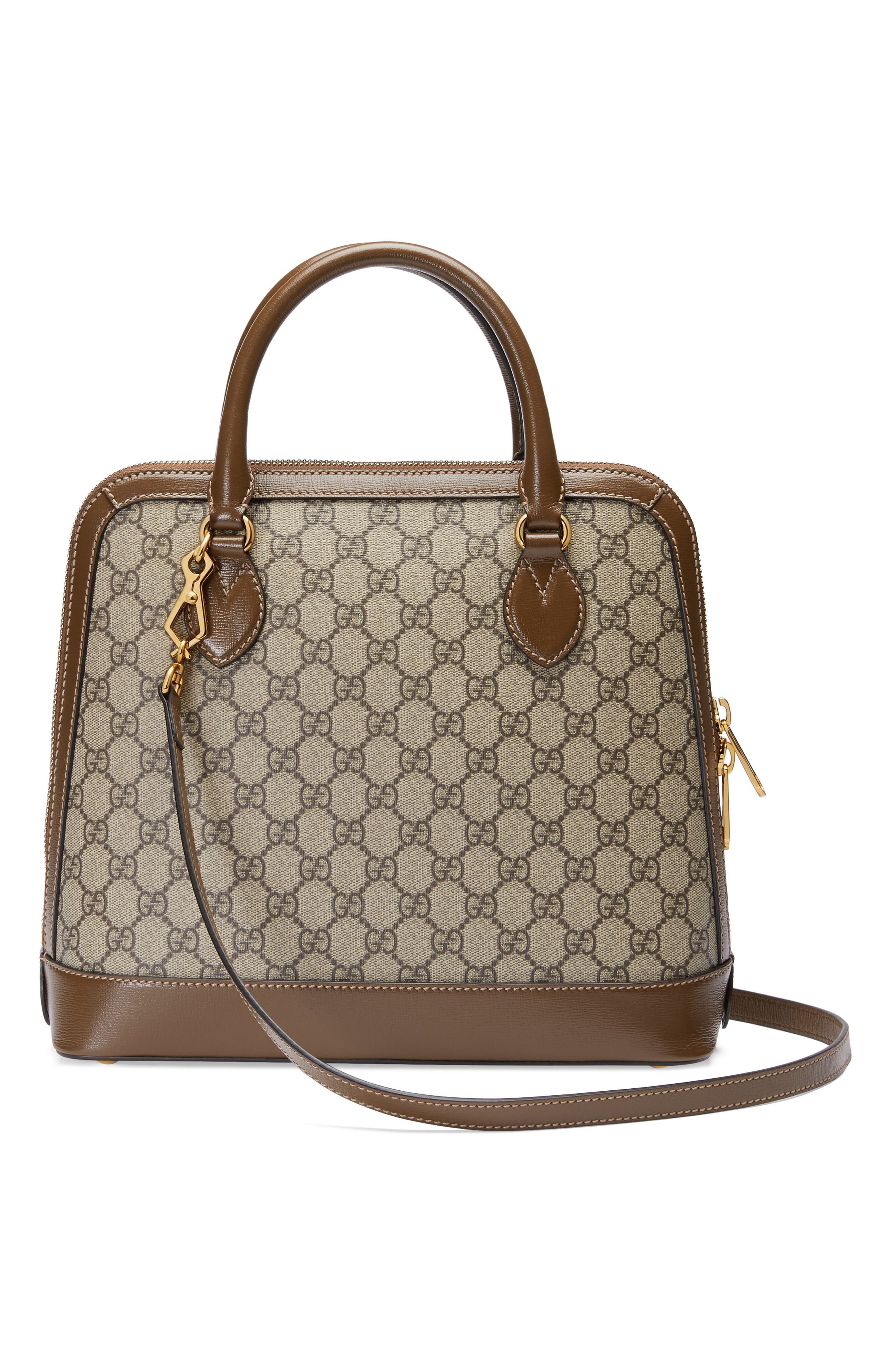 Gucci Medium 1955 Horsebit Boutique GG Supreme Canvas Top Handle Bag, Alternate, color, 