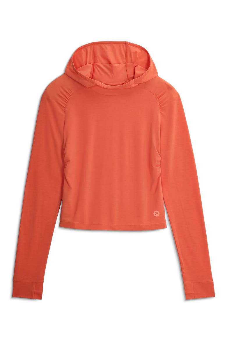 Elevate Fitted Lightweight Performance Hoodie, Alternate, color, FLAMINGO