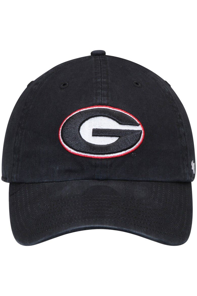 Men's '47 Black Georgia Bulldogs Vintage Clean Up Adjustable Hat, Alternate, color, Black
