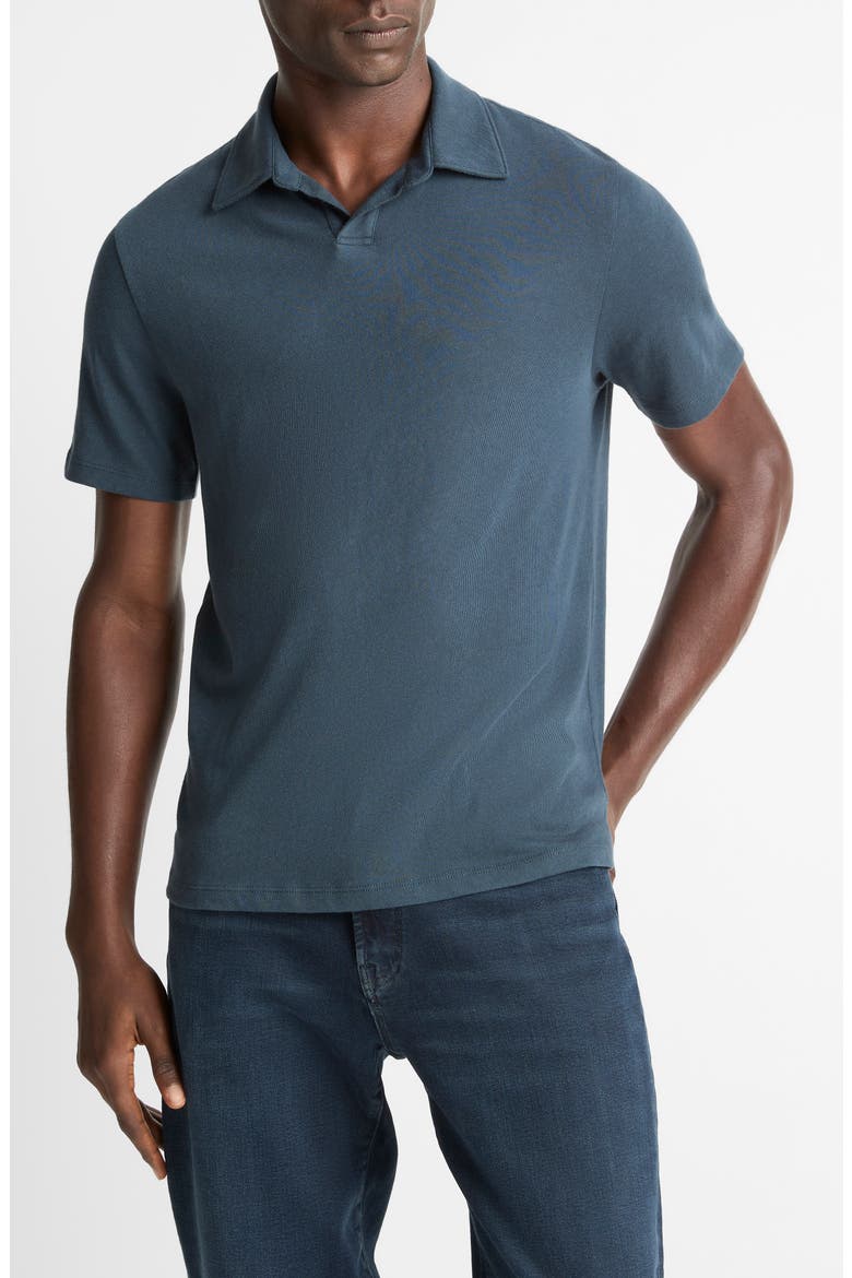 Loose Johnny Collar Polo, Main, color, CLEAR LAKE