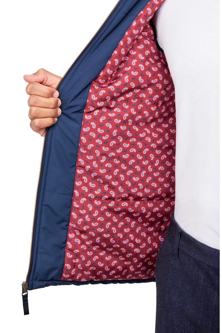 Solid Puffer Jacket, Alternate, color, NAVY