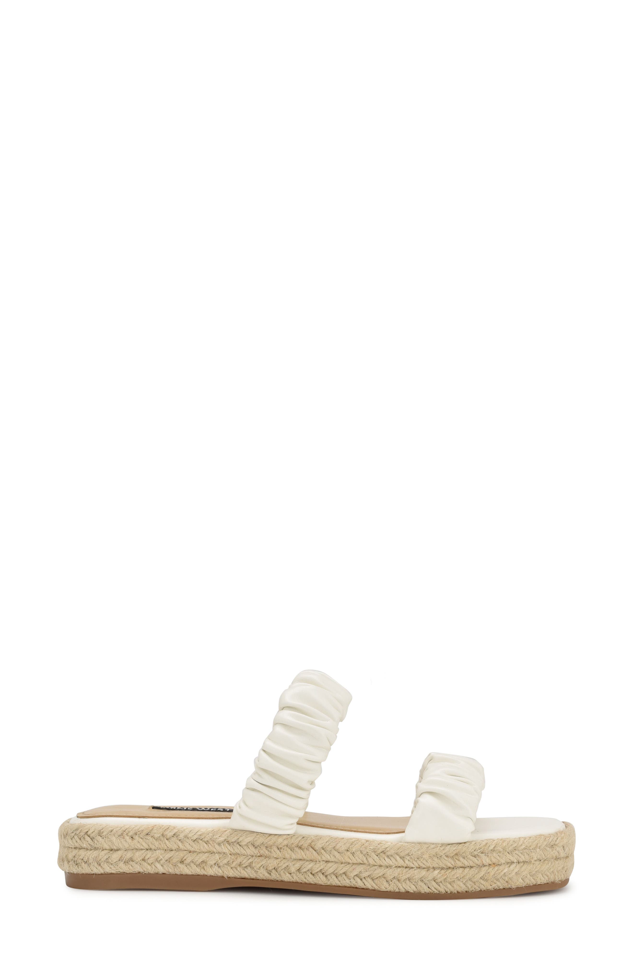 Peacock Espadrille Platform Sandal, Alternate, color, WHITE 140