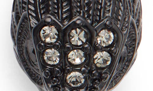 Kurt Geiger London Crystal Eagle's Head Drop Earrings In Black